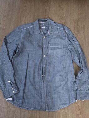 Tommy Bahama Slate Blue Chambray Button-Down Shirt